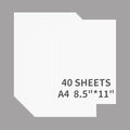 Cream White Cardstock 40 Sheets 8.5 x 11 Inches, 180gsm/65lb Construction Paper by CozyNestMo