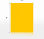 LUXPaper 8.5" x 11" Paper | Letter Size | Sunflower Yellow | 80lb. Text | 500 - Image 2