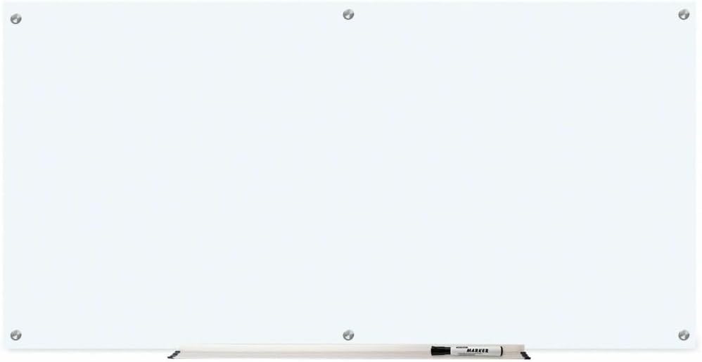 Lorell Glass Dry-Erase Board, 72"x36", Frost (LLR52500)