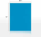 LUXPaper 8.5" x 11" Paper | Letter Size | Pool Blue | 80lb. Text | 50 Qty - Image 2