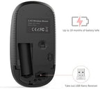 VssoPlor Wireless Mouse, 2.4G Slim Portable Quiet Computer Mice - Image 6
