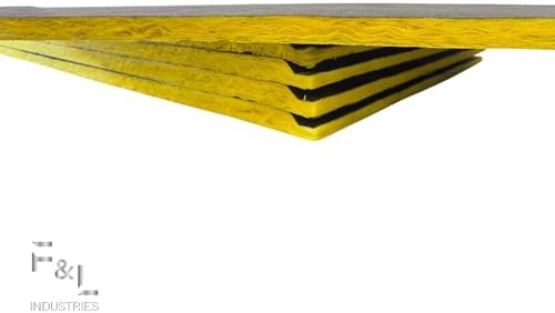 f&l r4 fiberglass board acoustic insulation panels –, front angle view