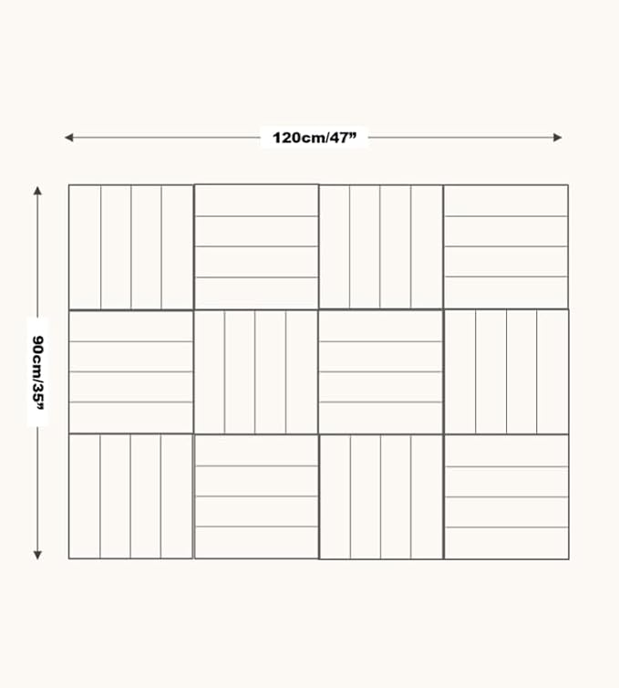 DECORITA Felt Bulletin Board Tiles | Modern Cork Board Alternative | Large Cork - Image 3
