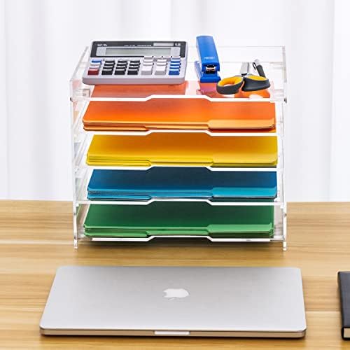 File Paper Organizer Letter Tray For Desk Office Supplies Folder Accessories ...