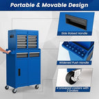 dreamade 5-drawer tool chest combo, rolling tool cabinet on a desk or shelf