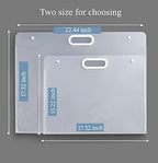 plastic art portfolio, large art portfolio with handles,waterproof, close-up detail