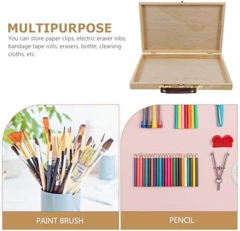 sewacc 1pc box painting box drawing art accessory, side view