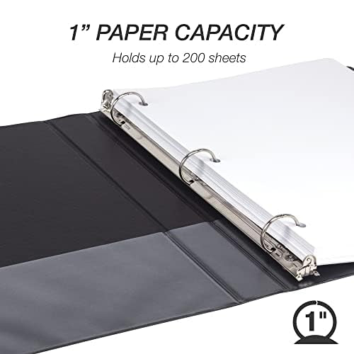 Samsill Economy 1 Inch 3 Ring Binder Bulk Pallet, Made in The USA, Round Ring - Image 4