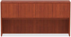Alera alera Valencia Series Hutch with Doors, 4 compartments, 70.63w x 15d x 35.38h, Medium Cherry