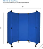 Versare MP6 Portable Folding Wall Partition | Economical 3 Panel Design | - Image 5