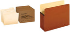 Pendaflex File Folders Letter Size 250 per Box and Expanding File Pockets Letter Size 10 per Box Bundle