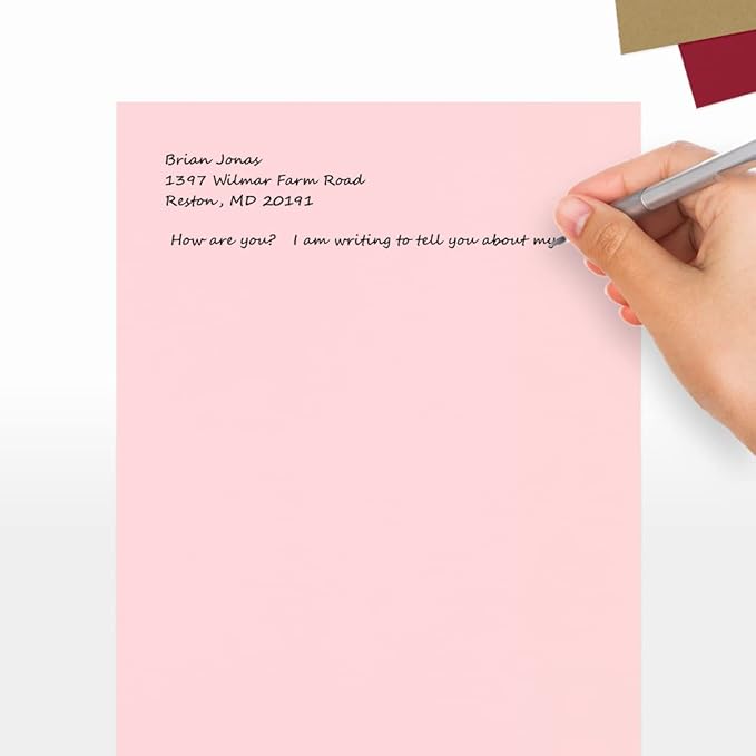 LUXPaper 8.5" x 11" Cardstock | Letter Size | Candy Pink | 100lb. Cover | 50 Qty - Image 5