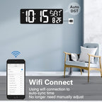 xrexs 16.5 in large display wall clock with, close-up detail