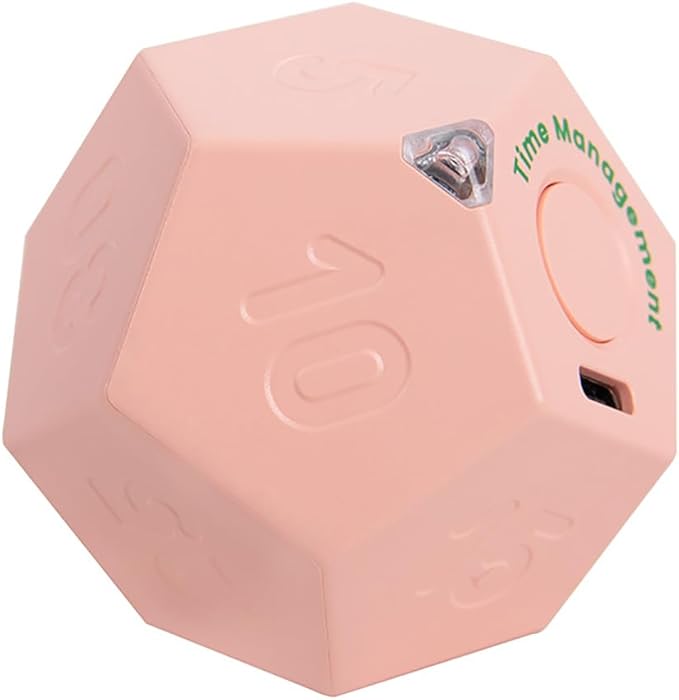 Mini 12 Sided Cube Timer, 11 Preset Times Pomodoro Timer by Unknown