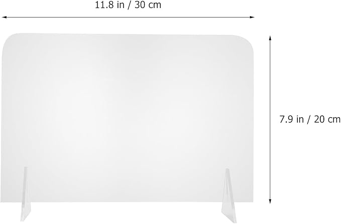 ELAYARD 5pcs Acrylic Desktop Whiteboards Clear Writing Message Boards Simple - Image 5