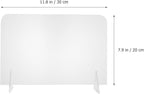 ELAYARD 5pcs Acrylic Desktop Whiteboards Clear Writing Message Boards Simple - Image 5