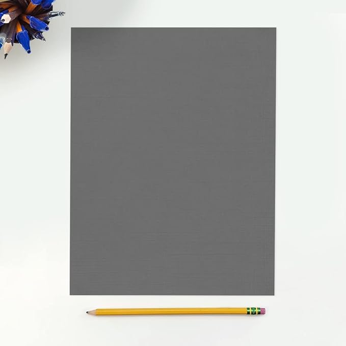 LUXPaper 8.5" x 11" Cardstock | Letter Size | Sterling Gray Linen | 100lb. - Image 3