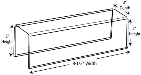 8-1/2" x 2" Double-Sided Cubicle Name Plate Holders 8-1/2" Wide x 2" high x 2" - Image 5