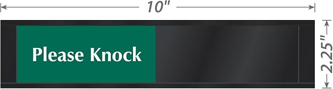 SmartSign In Session Do Not Disturb/Please Knock Slider Door Sign - Image 4