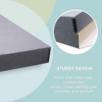 golden state art, drop front archival storage box showing dimensions