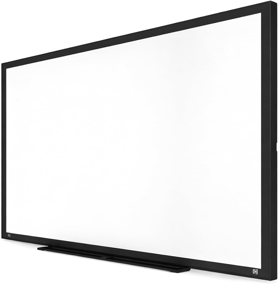 TRU RED Melamine Whiteboard, 3 ft x 2 ft, Black Aluminum Frame