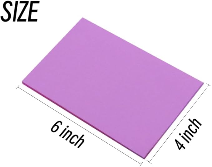 Early Buy Sticky Notes 6 Bright Color 6 Pads Self-Stick Notes 4 in x 6 in - Image 2