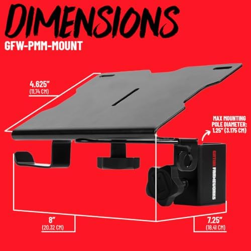 Gator Frameworks Universal Personal Monitor Mixer Mount Stand for Both Studio...