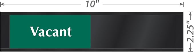 SmartSign Privacy Signs Vacant In Use Slider Door Sign - Image 3