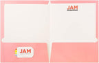 JAM PAPER Laminated Two Pocket Glossy School Folders - Image 2
