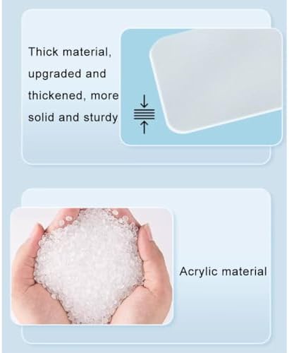 Acrylic Privacy Screen Divider for Desk, Portable Frosted Tabletop Panel - Image 4