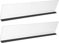 OSALADI 2pcs Clear Acrylic Computer Monitor Memo Boards Left Right Side Panel by OSALADI