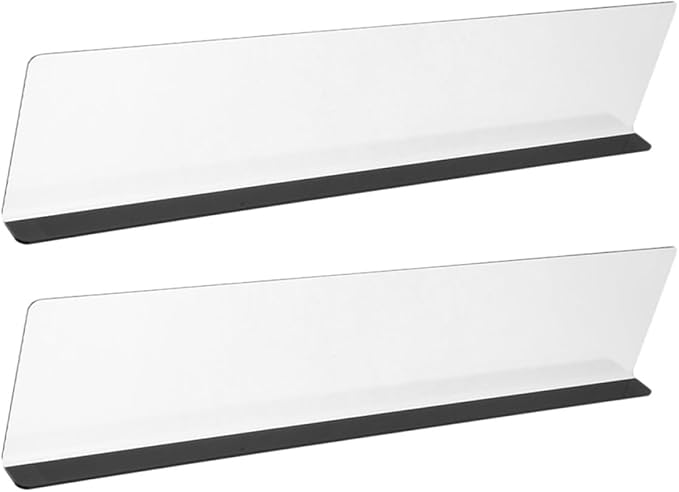 OSALADI 2pcs Clear Acrylic Computer Monitor Memo Boards Left Right Side Panel by OSALADI