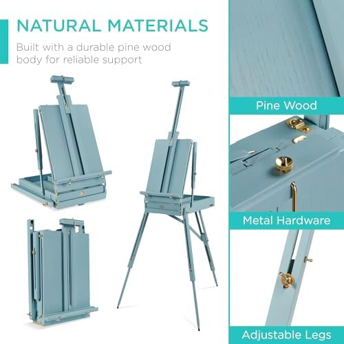 best choice products art easel for painting, portable, package contents