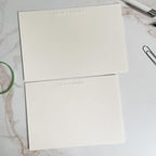 Personalized Embossed Flat Note Cards Set – Custom Blind Embossed Stationery - Image 5