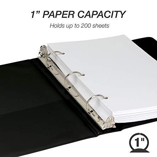 Samsill Economy 1 Inch Mini 3 Ring Binder, Made in The USA, Round Ring Binder - Image 4