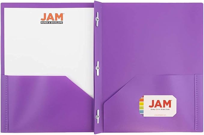 JAM PAPER Plastic Color POP Folders - Image 3