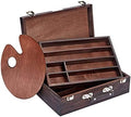 kingart wood art storage box with espresso stain, main product view