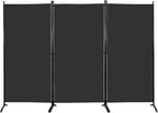 MAYOLIAH Partition Room Dividers 3 Panel Folding Privacy Screens 6 Ft Tall - Image 2