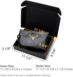 timirog black shipping boxes 11 1/8 x 8 shown in use