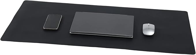 Wolaile Desk Pad 36x17 inches, PU Leather Desk Blotter, Non-Slip Base by Wolaile