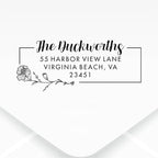 Custom Floral Address Stamp | Choose from 12 Designs | Multiple Ink Color - Image 2