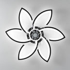 dalouguan ceiling fan with lights remote control, 30", front angle view