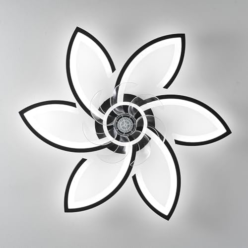 dalouguan ceiling fan with lights remote control, 30", front angle view