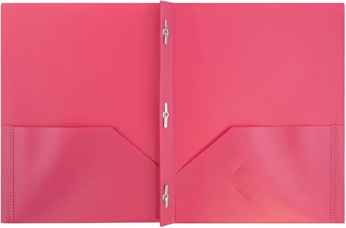 JAM PAPER Plastic Color POP Folders - Image 2