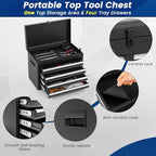 dreamade 5-drawer tool chest combo, rolling tool cabinet showing dimensions