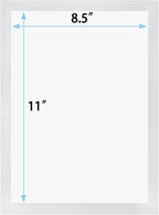 JIUYE 8.5 x 11 Self Adhesive Magnetic Sign Holder, Dual Sides Transparent - Image 2
