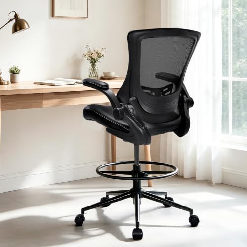 Misolant Drafting Chair for Standing Desk, Tall Office Chair with Adjustable ...