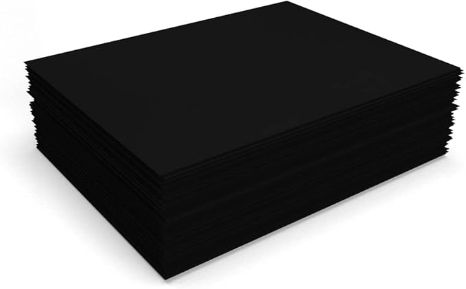 LUXPaper 8.5" x 11" Cardstock | Letter Size | Midnight Black | 100lb. Cover | - Image 4
