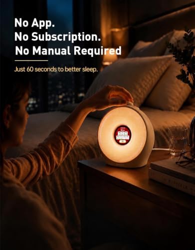 dekala sunrise alarm clock with pulse wake, 7-day on a desk or shelf