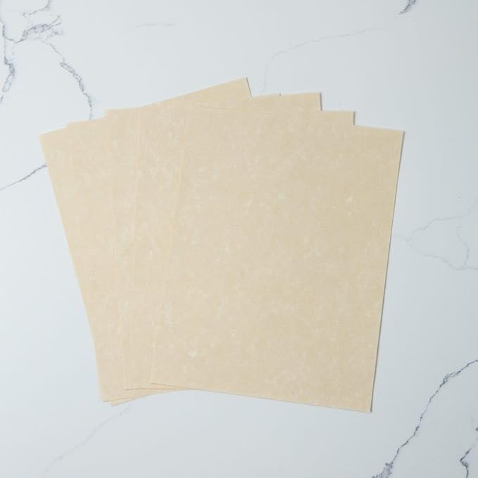 LUXPaper 8.5" x 11" Paper | Letter Size | Cream Parchment | 60lb. Text | 1 - Image 3